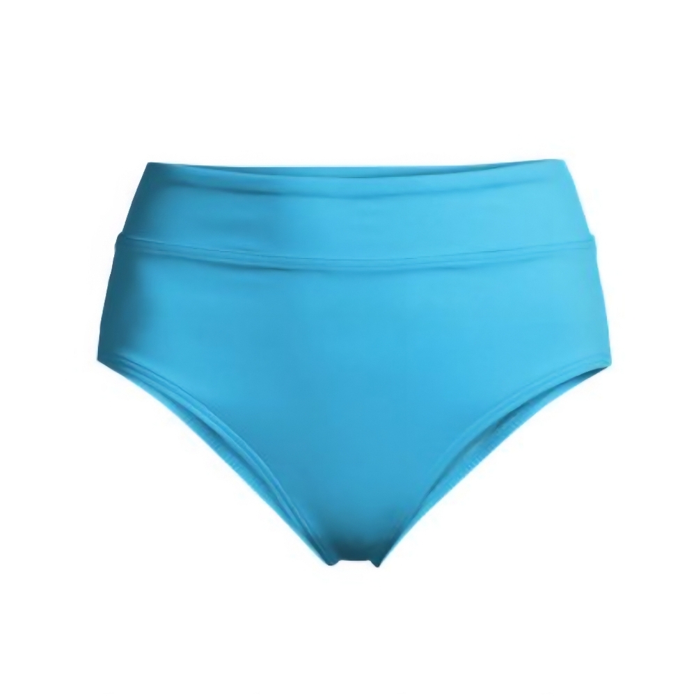 NEW Swimwear Lands End Wm's Sz 12 Chlorine Resistant High Waisted Bikini Bottoms
